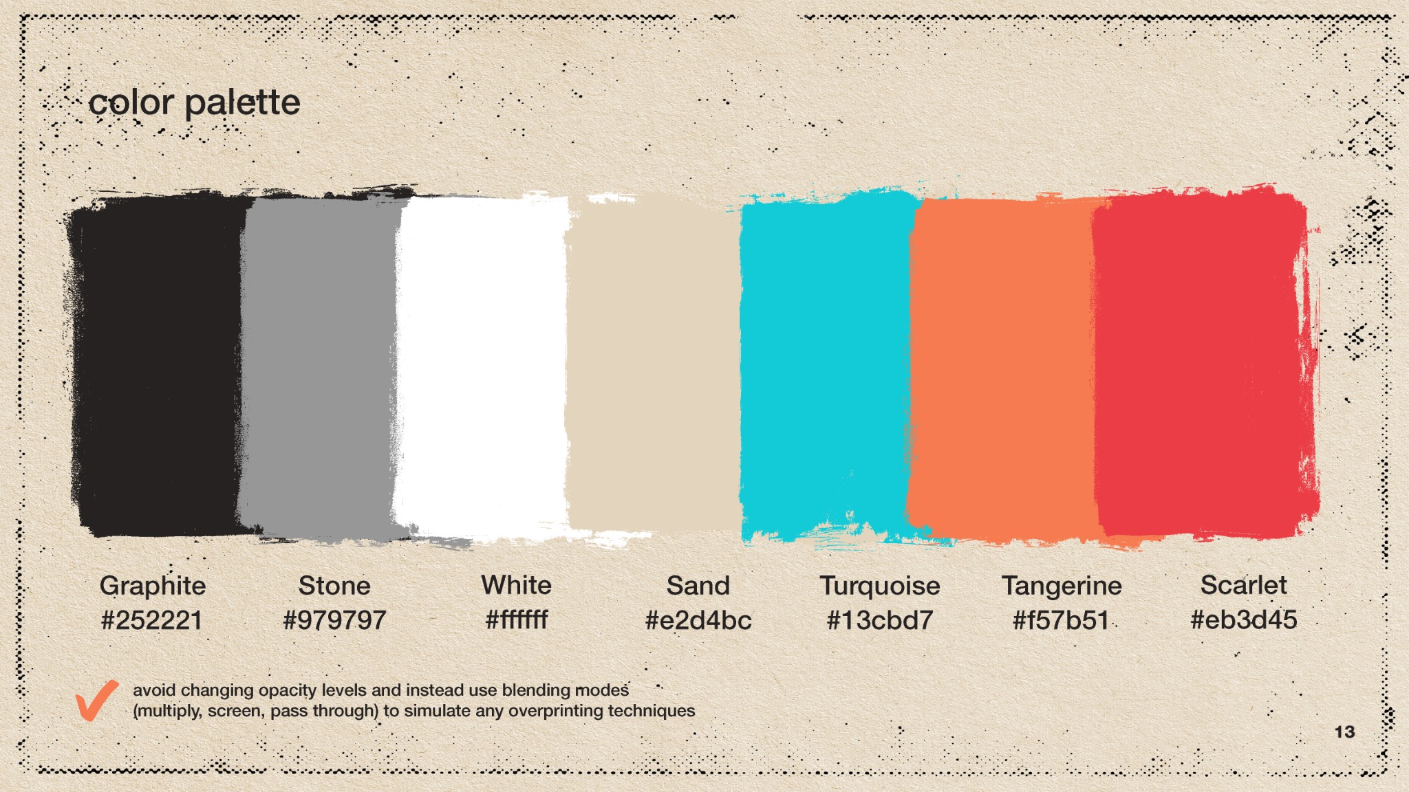 H Files style guide — typography